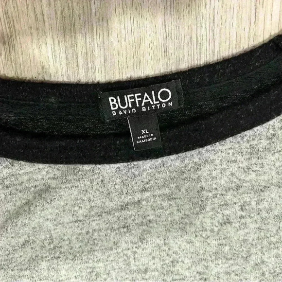 Buffalo David Bitton Women’s Knit Top Long Sleeve Sweater Colorblock Size XL - Picture 2 of 7